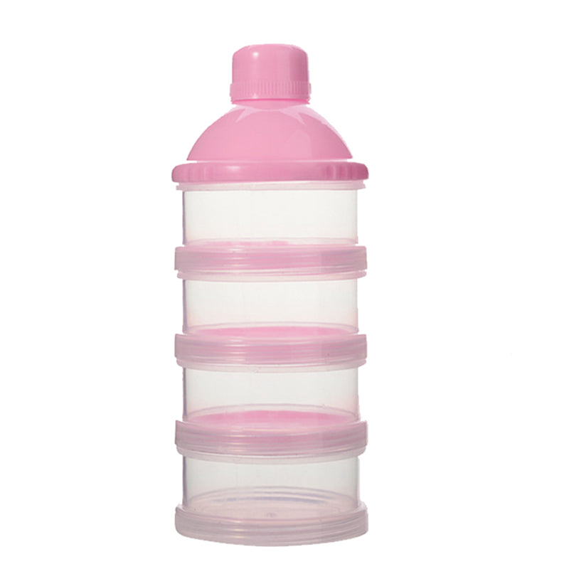 4-Layer Portable Baby Milk Powder Container – BPA-Free Formula Dispenser