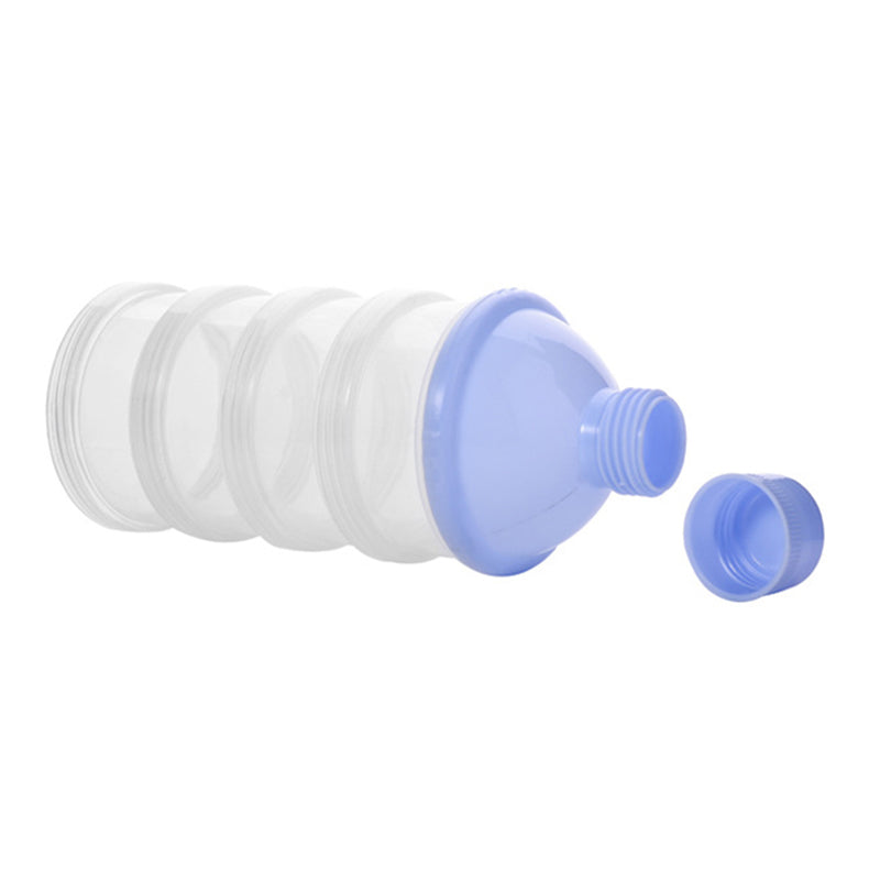 4-Layer Portable Baby Milk Powder Container – BPA-Free Formula Dispenser